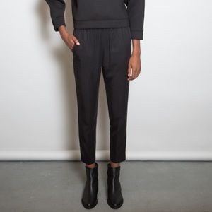 Achro Black Crop Pull On Pants Size S